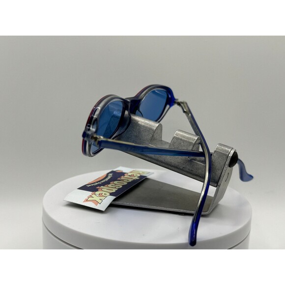 Vintage Y2K Sunglasses NOS 2000s Blue Lens Candies Glean Red & Blue Zyl Frame